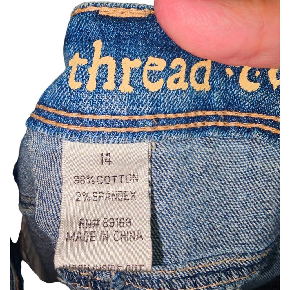 Indigo Thread Co. Womens Denim Jeans Size 14 Blue Stretch Cotton Blend - Picture 4 of 8